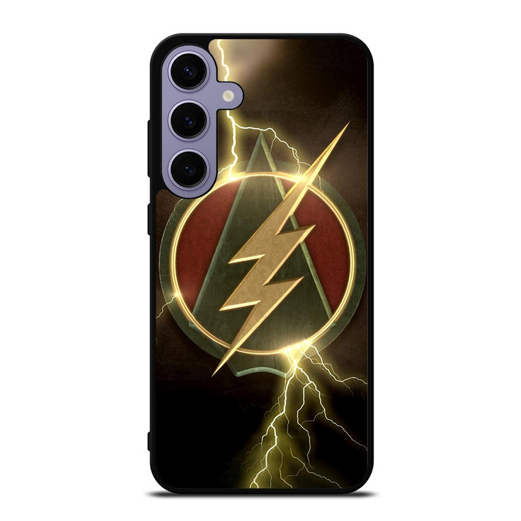 THE FLASH GREEN ARROW LOGO Samsung Galaxy S24 Plus Case
