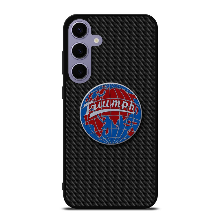 TRIUMPH WORLDWIDE LOGO CARBON Samsung Galaxy S24 Plus Case