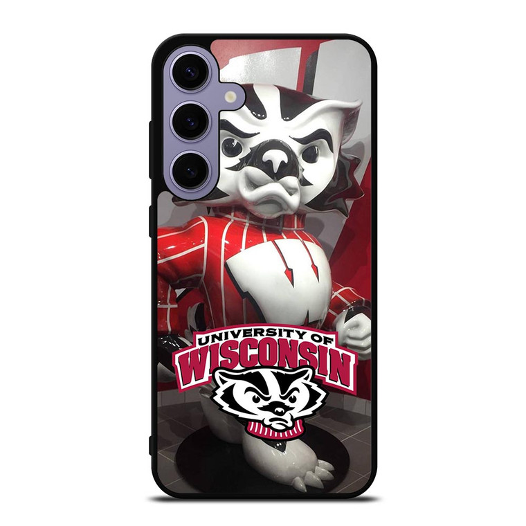 WISCONSIN BADGER MASCOT Samsung Galaxy S24 Plus Case WISCONSIN BADGER MASCOT Samsung Galaxy S24 Plus Case