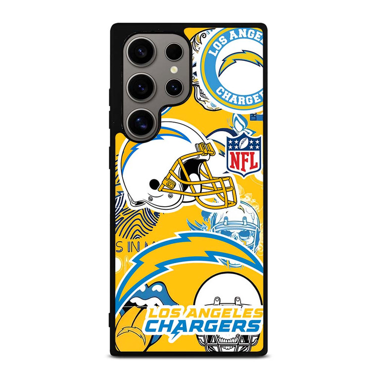LOS ANGELES CHARGERS NFL STICKER BOMB Samsung Galaxy S24 Ultra Case