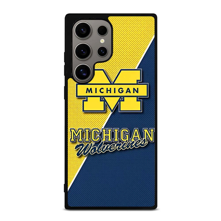 MICHIGAN WOLVERINES FOOTBALL BADGE Samsung Galaxy S24 Ultra Case