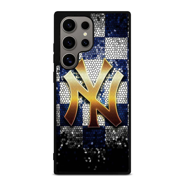 NEW YORK YANKEES GLASS ART Samsung Galaxy S24 Ultra Case