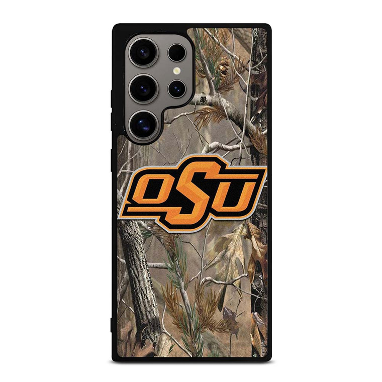 OKLAHOMA STATE UNIVERSITY CAMO LEAF Samsung Galaxy S24 Ultra Case