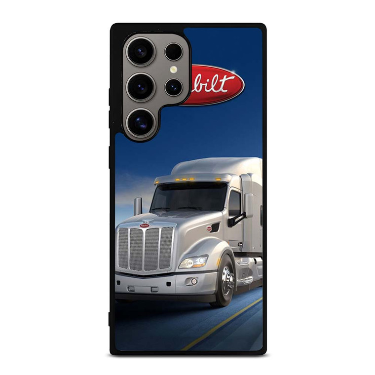 PETERBILT WHITE TRUCK Samsung Galaxy S24 Ultra Case