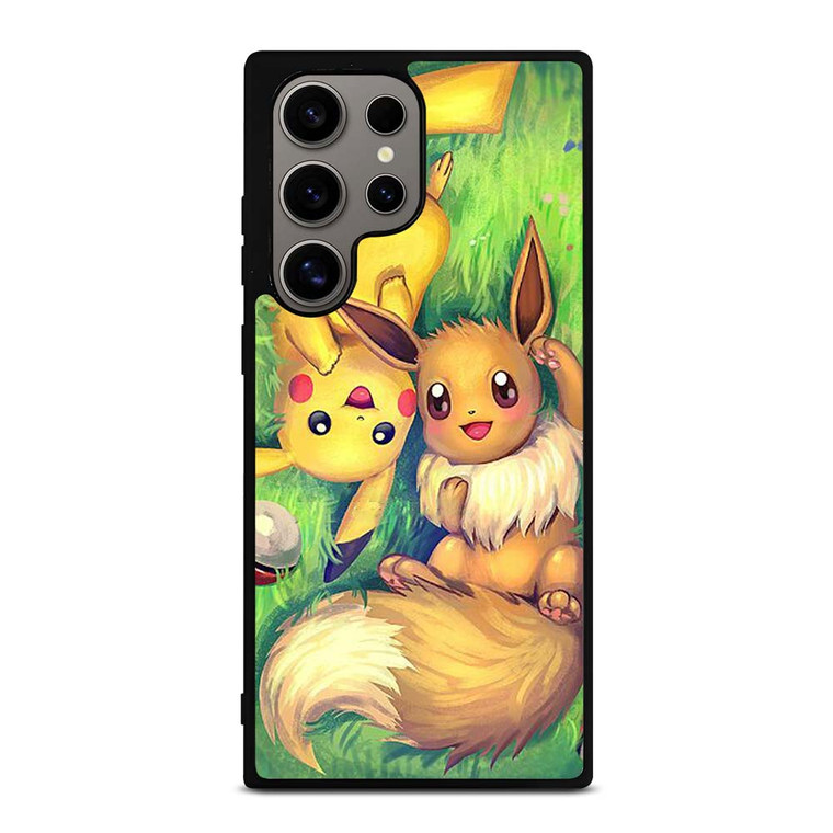 POKEMON EEVEE AND PIKACHU Samsung Galaxy S24 Ultra Case