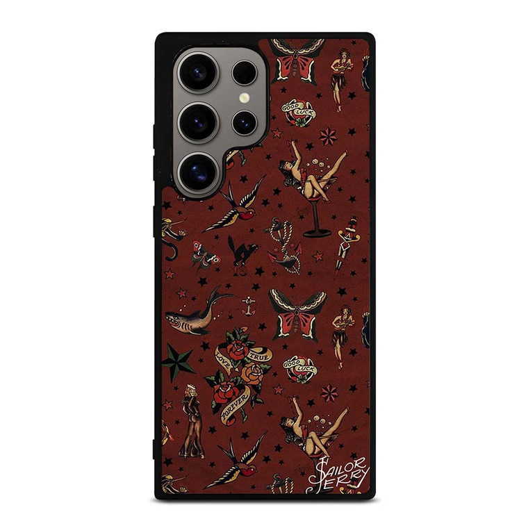 SAILOR JERRY TATTOO PATTERN Samsung Galaxy S24 Ultra Case