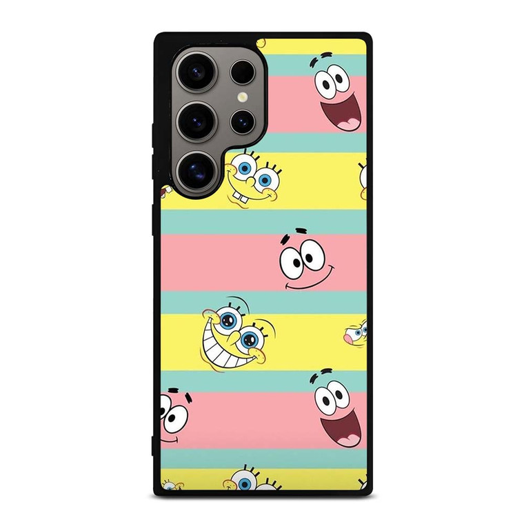 SPONGEBOB PATRICK CUTE STRIPE Samsung Galaxy S24 Ultra Case