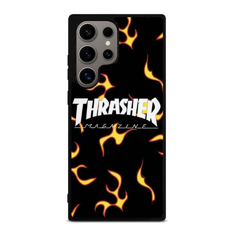 THRASHER SKATEBOARD MAGAZINE FLAME Samsung Galaxy S24 Ultra Case
