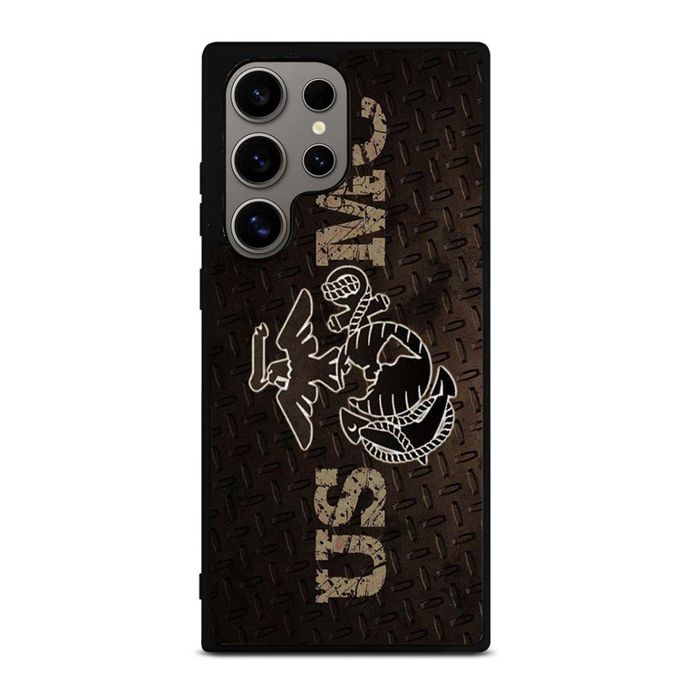 UNITED STATED MARINE CORPS METAL LOGO Samsung Galaxy S24 Ultra Case
