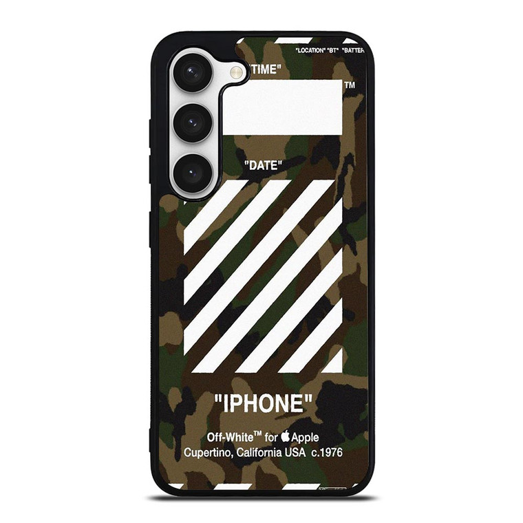 OFF WHITE CAMO ARMY  Samsung Galaxy S23 Case