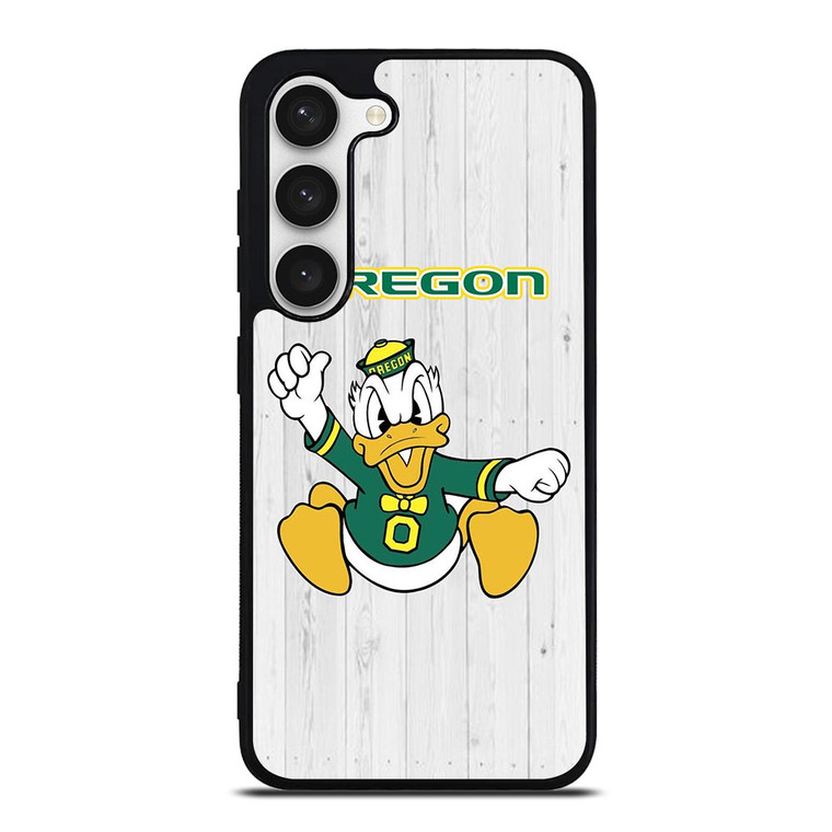 OREGON DUCKS WOODEN LOGO  Samsung Galaxy S23 Case