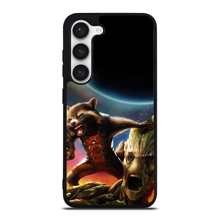 ROCKET RACCOON GROOT AVENGER  Samsung Galaxy S23 Case