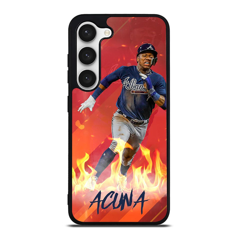 RONALD ACUNA JR ATLANTA BRAVES BASEBALL MLB  Samsung Galaxy S23 Case