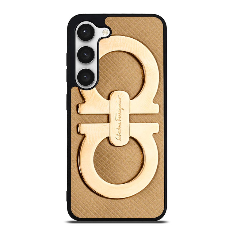SALVATORE FERRAGAMO GOLD LOGO  Samsung Galaxy S23 Case SALVATORE FERRAGAMO GOLD LOGO  Samsung Galaxy S23 Case