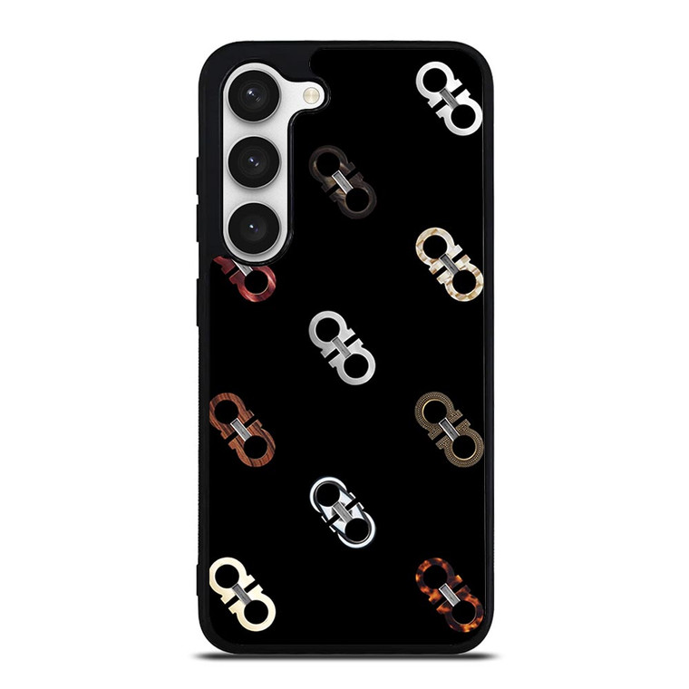SALVATORE FERRAGAMO LOGO PATTERN  Samsung Galaxy S23 Case SALVATORE FERRAGAMO LOGO PATTERN  Samsung Galaxy S23 Case
