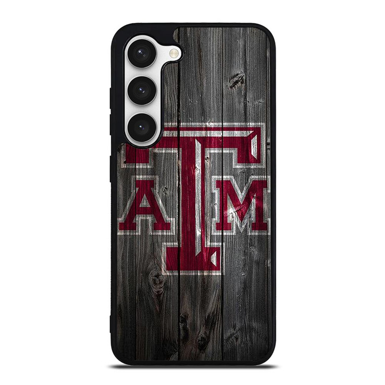 TEXAS AGGIES WOODEN LOGO  Samsung Galaxy S23 Case