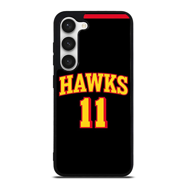 TRAE YOUNG ATLANTA HAWKS BLACK  Samsung Galaxy S23 Case
