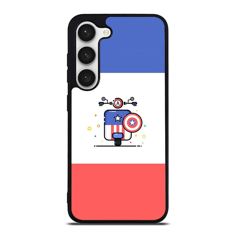 VESPA CAPTAIN AMERICA  Samsung Galaxy S23 Case