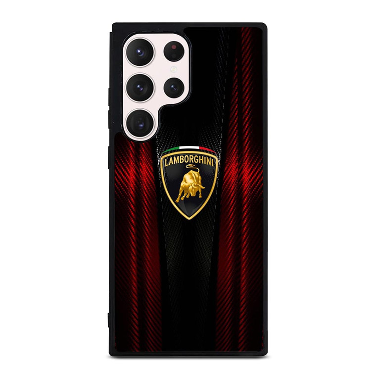 LAMBORGHINI RED CARBON Samsung Galaxy S23 Ultra Case