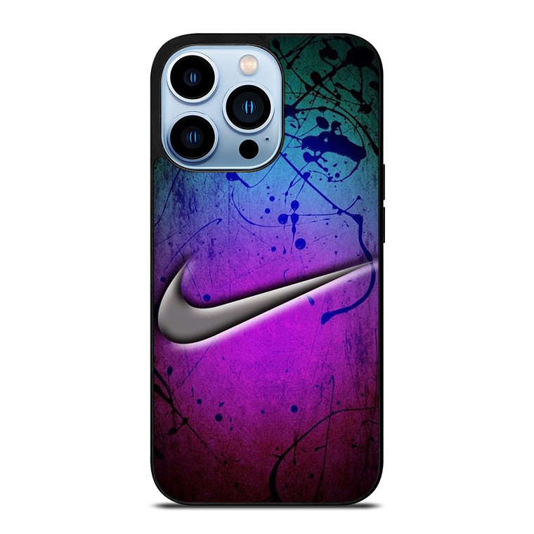 NIKE LOGO GREEN VIOLET iPhone 13 Pro Max Case