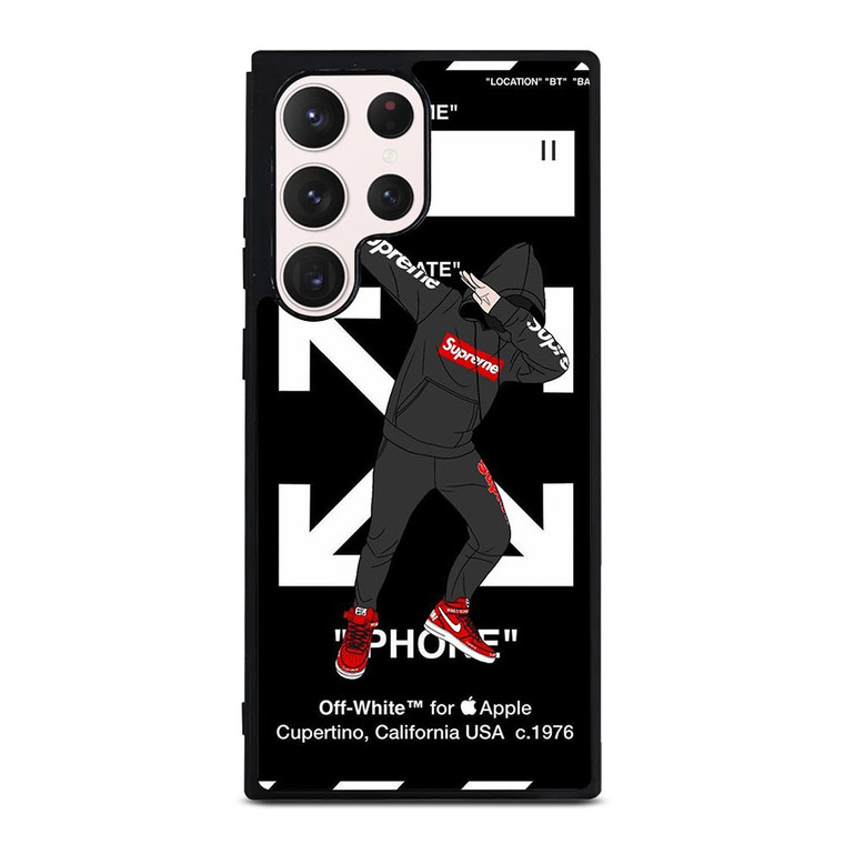 OFF WHITE DAB SUPREME Samsung Galaxy S23 Ultra Case
