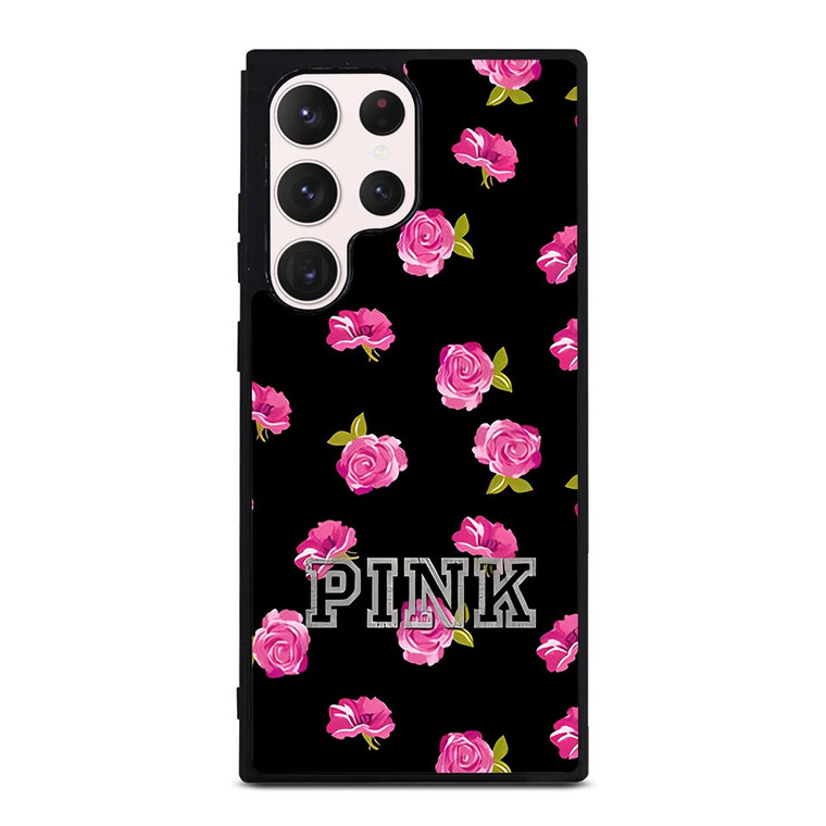 PINK VICTORIA SECRET ROSES Samsung Galaxy S23 Ultra Case