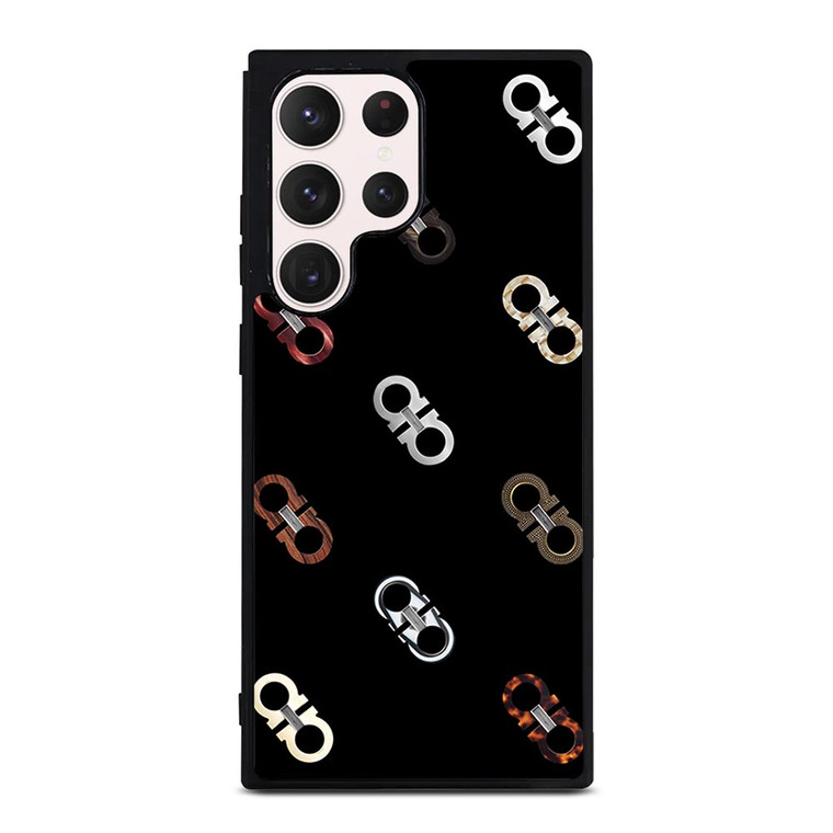 SALVATORE FERRAGAMO LOGO PATTERN Samsung Galaxy S23 Ultra Case SALVATORE FERRAGAMO LOGO PATTERN Samsung Galaxy S23 Ultra Case