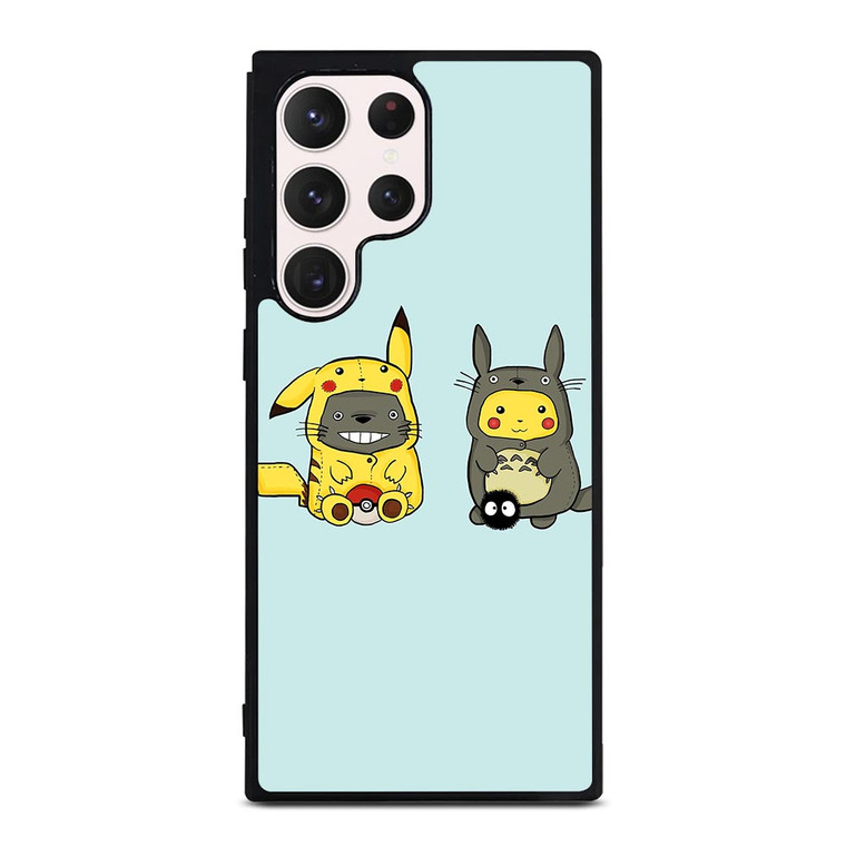 TOTORO X PIKACHU CARTOON Samsung Galaxy S23 Ultra Case TOTORO X PIKACHU CARTOON Samsung Galaxy S23 Ultra Case