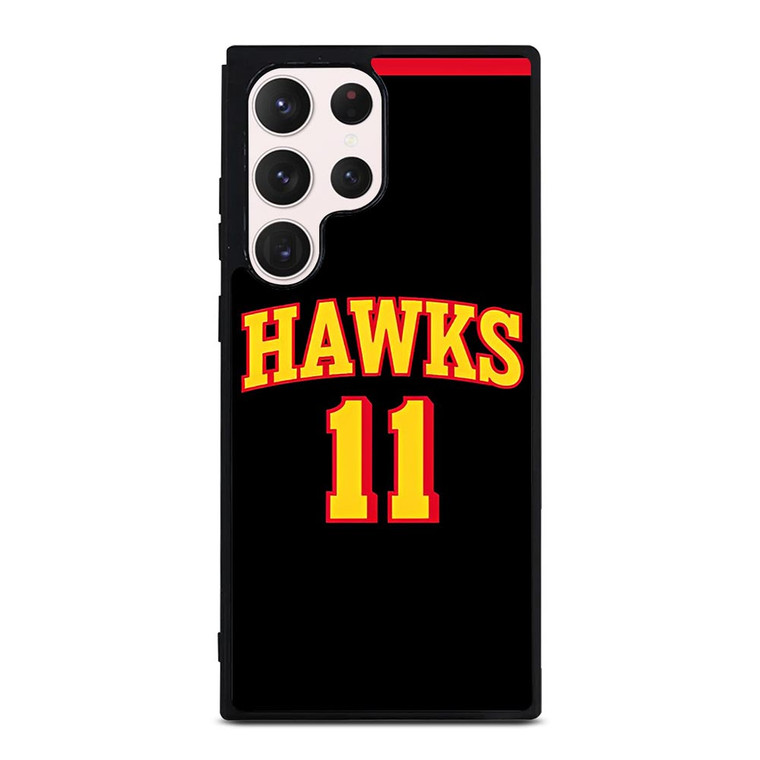 TRAE YOUNG ATLANTA HAWKS BLACK Samsung Galaxy S23 Ultra Case
