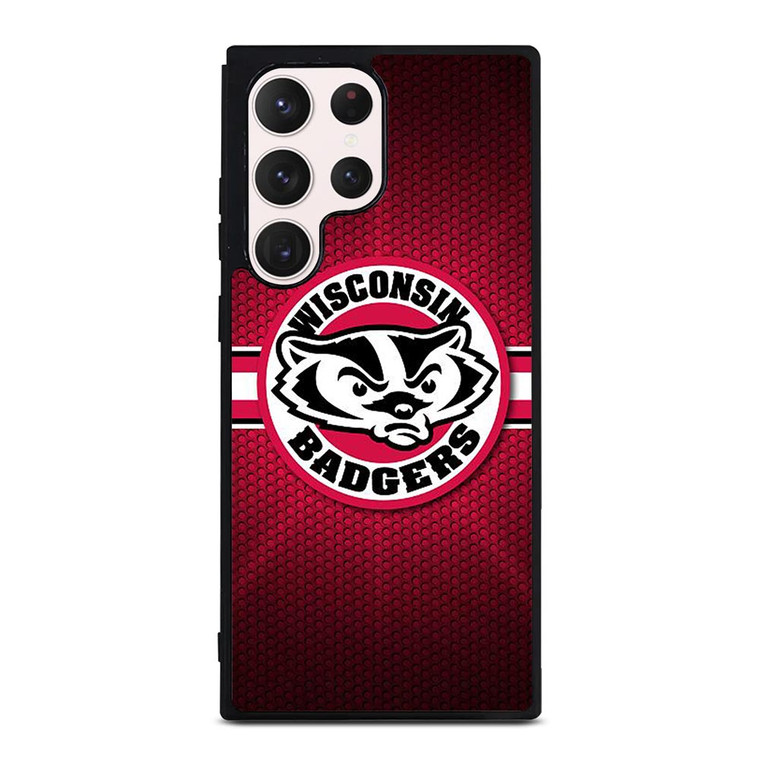 WISCONSIN BADGER METAL LOGO Samsung Galaxy S23 Ultra Case