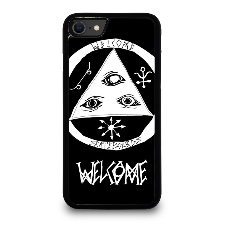 WELCOME SKATEBOARDS LOGO BLACK iPhone SE 2020 Case WELCOME SKATEBOARDS LOGO BLACK iPhone SE 2020 Case