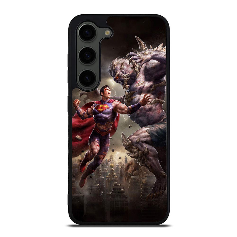SUPERMAN VS DOOMSDAY ART Samsung Galaxy S23 Plus Case SUPERMAN VS DOOMSDAY ART Samsung Galaxy S23 Plus Case