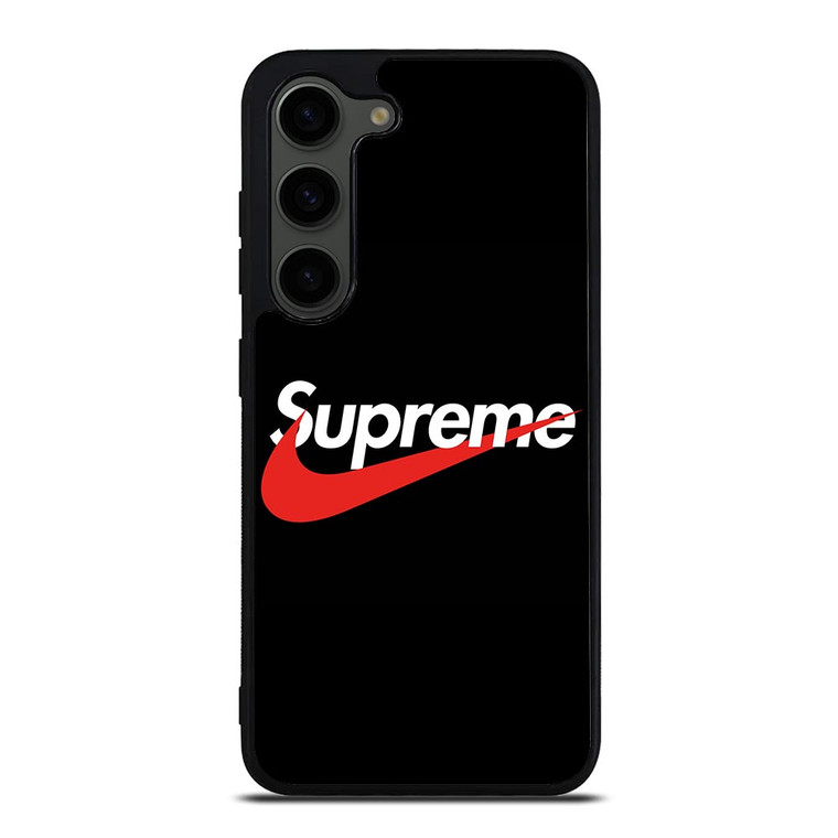SUPREME X NIKE BLACK LOGO Samsung Galaxy S23 Plus Case
