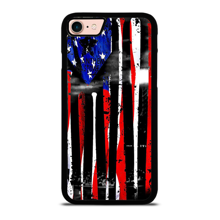 AMERICAN FLAG BASEBALL FIELD iPhone 8 Case