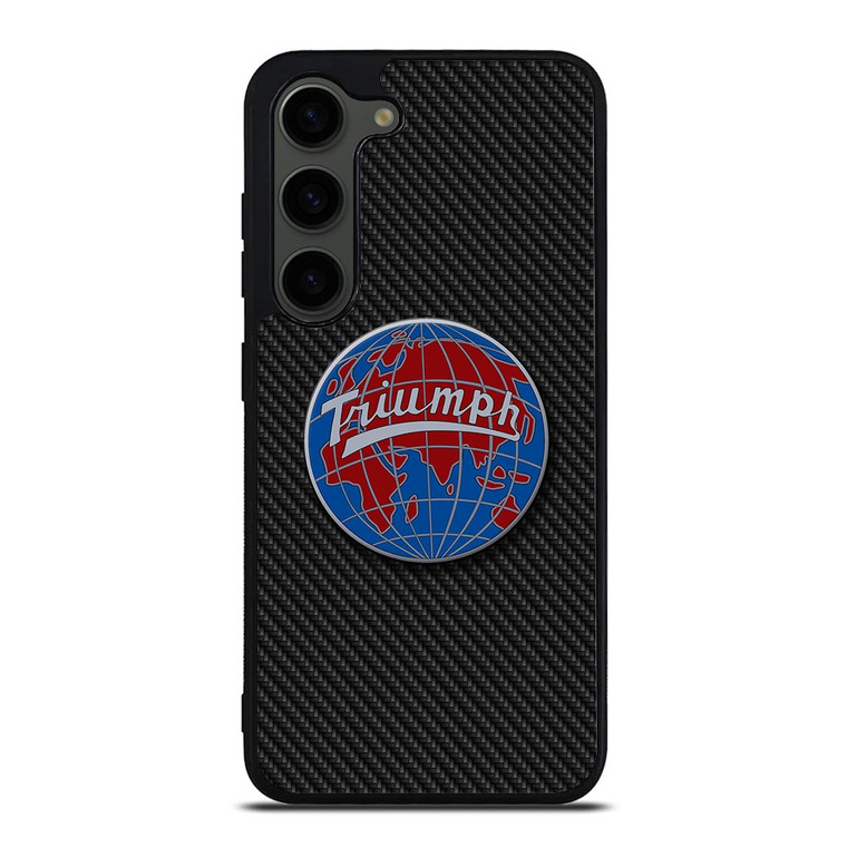 TRIUMPH WORLDWIDE LOGO CARBON Samsung Galaxy S23 Plus Case TRIUMPH WORLDWIDE LOGO CARBON Samsung Galaxy S23 Plus Case