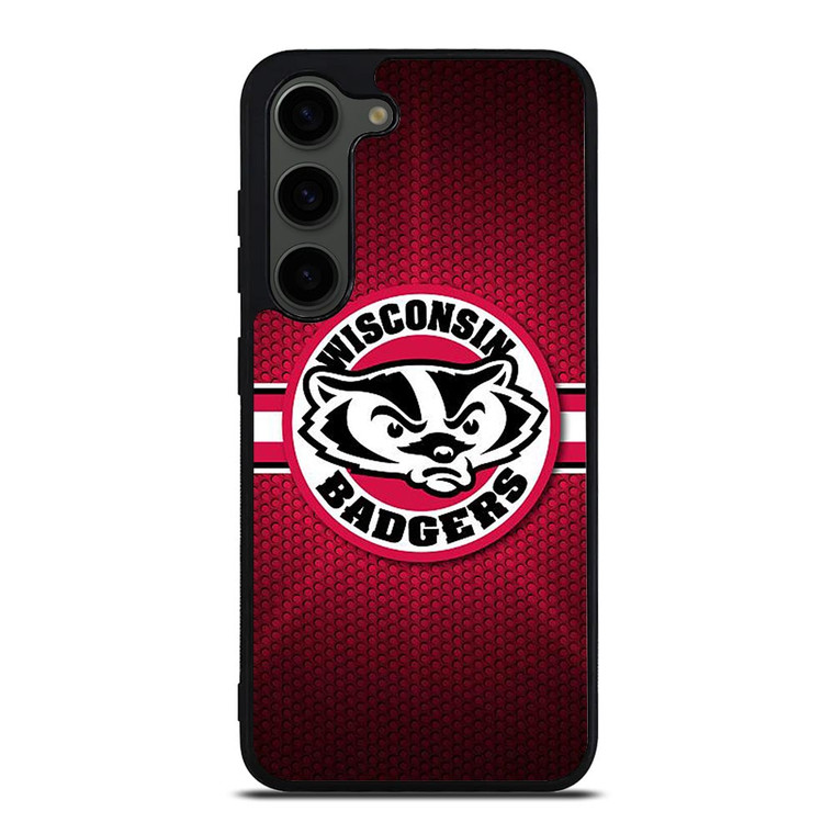 WISCONSIN BADGER METAL LOGO Samsung Galaxy S23 Plus Case