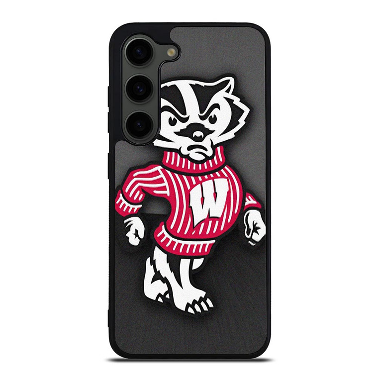 WISCONSIN BADGERS FOOTBALL MASCOT Samsung Galaxy S23 Plus Case WISCONSIN BADGERS FOOTBALL MASCOT Samsung Galaxy S23 Plus Case