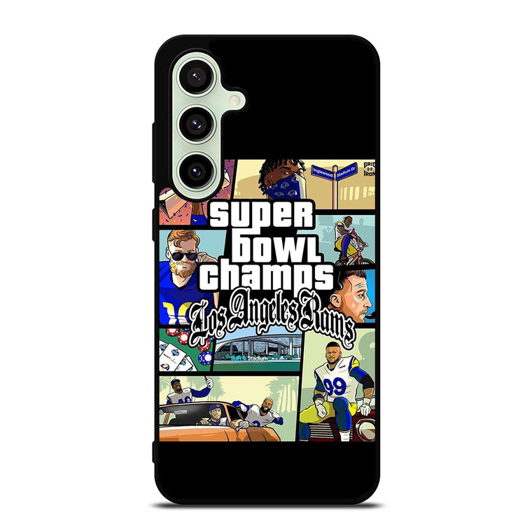 LOS ANGELES RAMS CHAMPIONS CARTOON Samsung Galaxy S24 FE Case