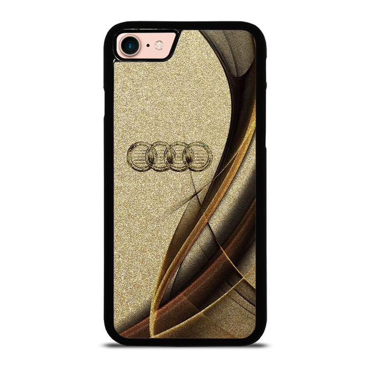 AUDI LOGO ELEGAN GOLD TEXTURE iPhone 8 Case