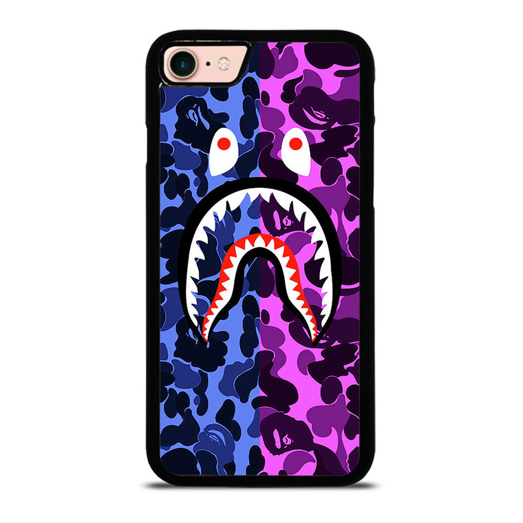 BAPE SHARK LOGO BLUE VIOLET iPhone 8 Case
