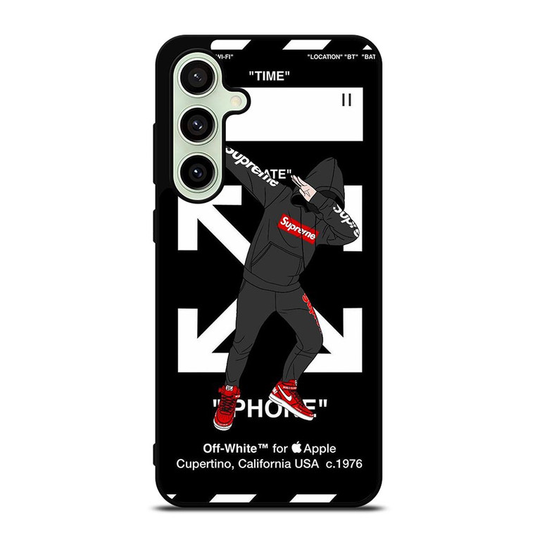 OFF WHITE DAB SUPREME Samsung Galaxy S24 FE Case