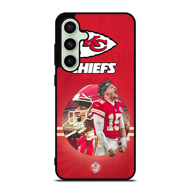 PATRICK MAHOMES 15 KANSAS CITY CHIEFS Samsung Galaxy S24 FE Case PATRICK MAHOMES 15 KANSAS CITY CHIEFS Samsung Galaxy S24 FE Case
