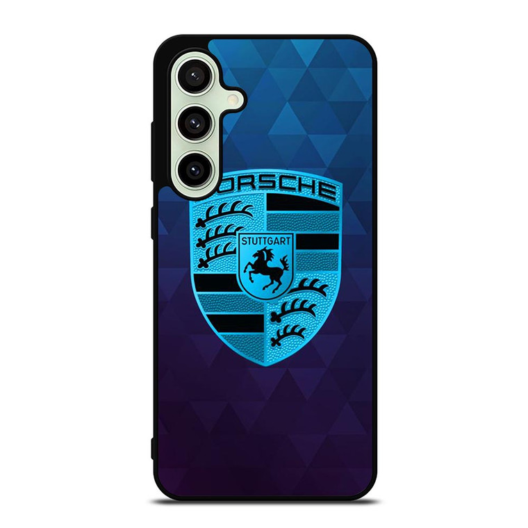 PORSCHE CAR BLUE LOGO Samsung Galaxy S24 FE Case