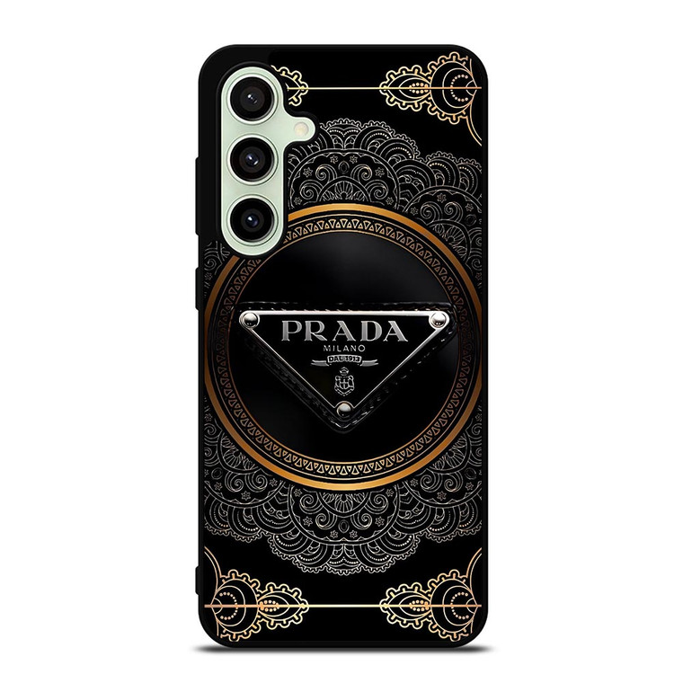 PRADA MILANO BLACK GOLD Samsung Galaxy S24 FE Case