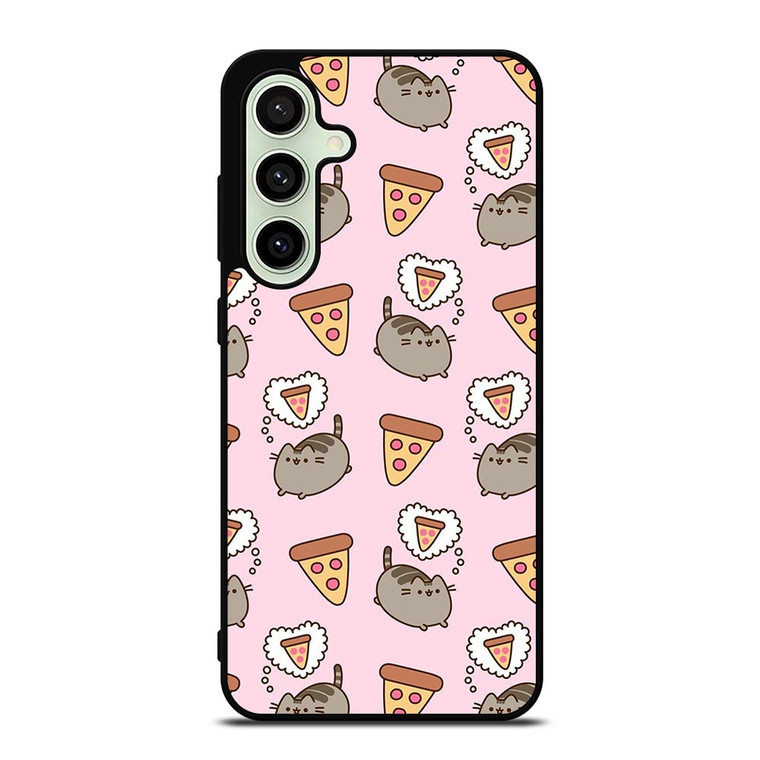 PUSHEEN THE CAT PIZZA Samsung Galaxy S24 FE Case