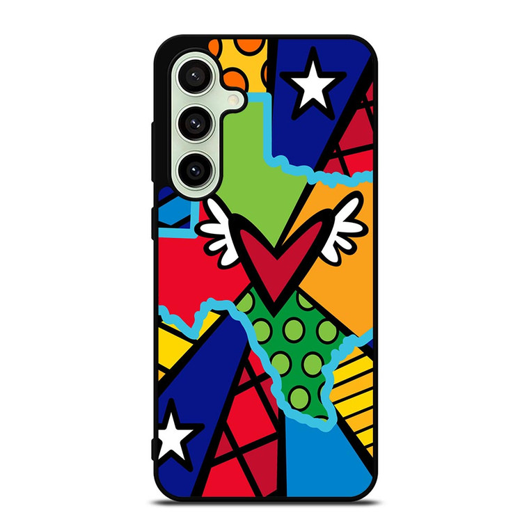 ROMERO BRITTO POP TEXAS MAP Samsung Galaxy S24 FE Case ROMERO BRITTO POP TEXAS MAP Samsung Galaxy S24 FE Case