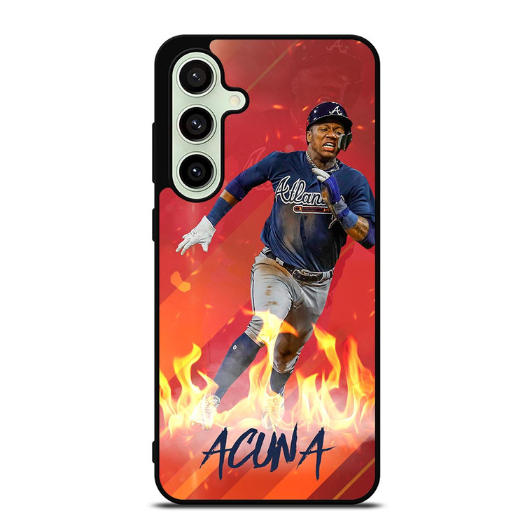 RONALD ACUNA JR ATLANTA BRAVES BASEBALL MLB Samsung Galaxy S24 FE Case