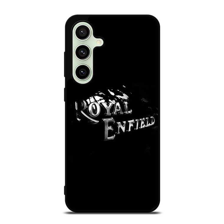 ROYAL ENFIELD BLACK TANK METAL LOGO Samsung Galaxy S24 FE Case