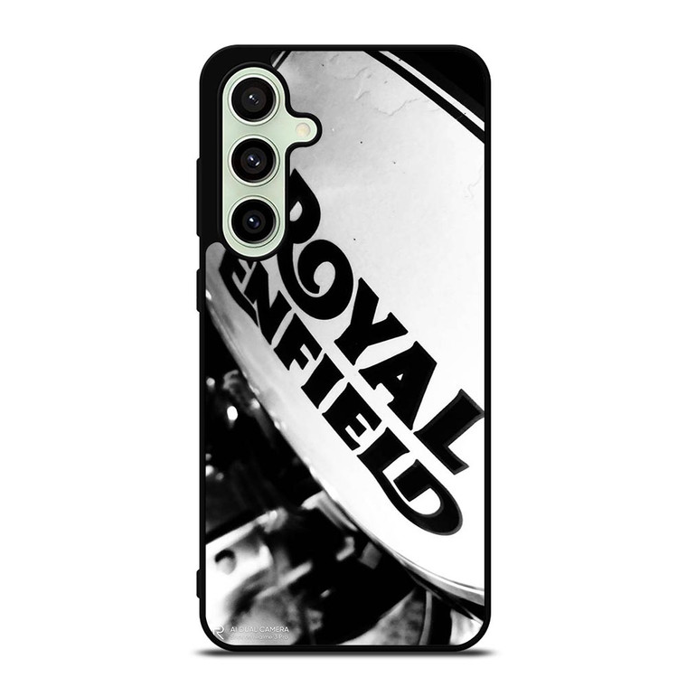 ROYAL ENFIELD LOGO BLACK WHITE Samsung Galaxy S24 FE Case
