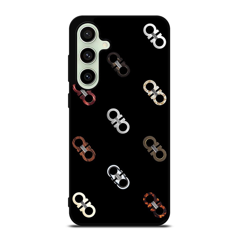 SALVATORE FERRAGAMO LOGO PATTERN Samsung Galaxy S24 FE Case
